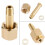 High Pressure Brass Gas Valves Adapters Set With Gaskets For 7
