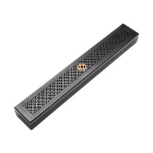 1Pcs Black Wooden Incense Holder Incense Coffin Burner Wood Incense Burner Box Aromatherapy Censer For Home Office B