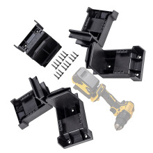 5Pcs 18V/20V Battery Wall Mount Holder Battery Base-Black