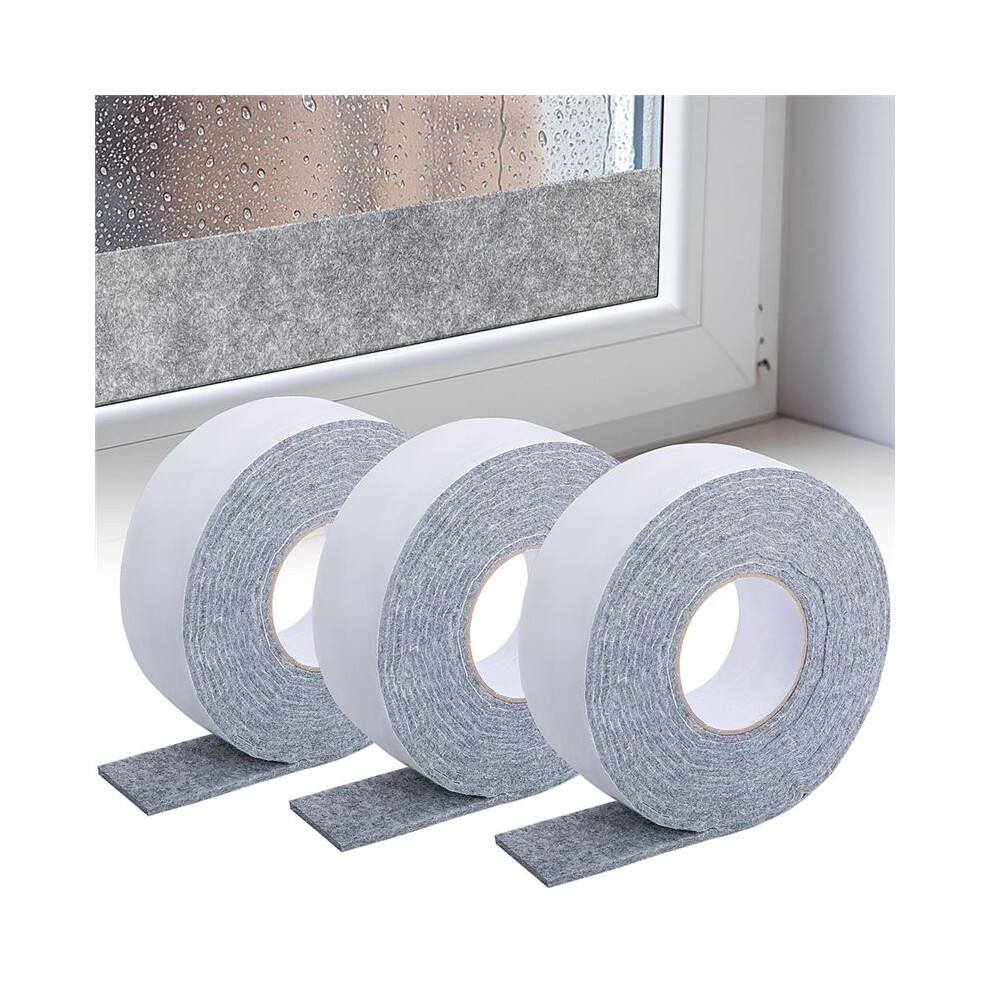 3 Roll 13.4Ft X 1.2Inch Window Condensation Prevention Absorber, 4.5Mm Think Condensation Water Moisture Absorber Tape 6132964773561
