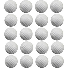 20 Pcs Air  Practice Balls,Foam , Training Indoor and Outdoor, for Backyard Hitting Mat,White