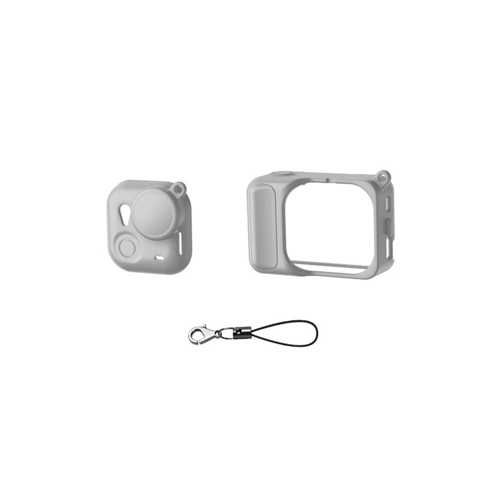 Silicone Protective Cover For Insta360 Go Ultra Action Camera Protective Cover With Lens Protection Accessories Gray 6132964754508