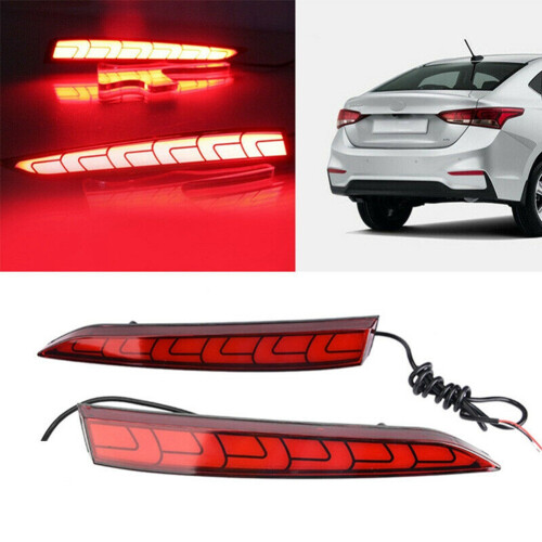 LED Rear Bumper Reflector Light for  Solaris Accent 2017-2020 1