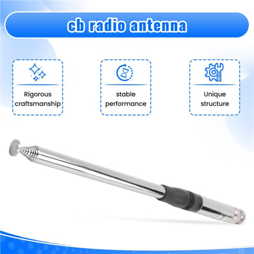 Antena de 27 Mhz 9 Polegadas um 51 Polegadas TelescóPicas/Haste Antenas HT para RáDio PortáTil/PortáTil CB com Conector BNC 2