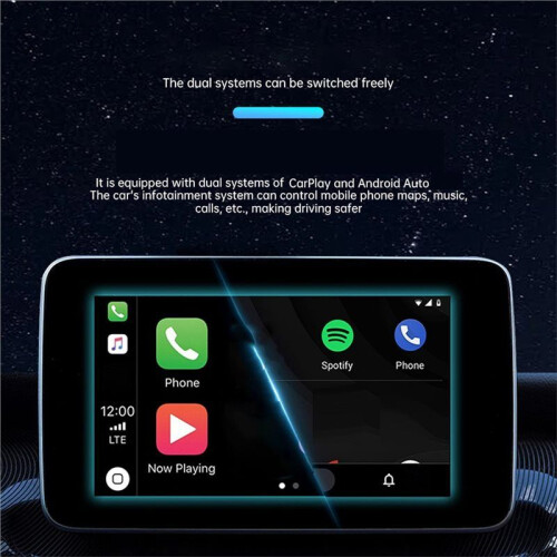 2 In1  AI Box Wireless Carplay Adapter Android Auto/Carplay USB Dongle for /Android Wired Carplay to Wireless 2