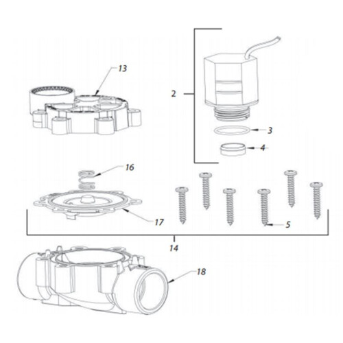 For Rain Bird DRKCP/CPF Replacement Diaphragm for CP, CPF, DV, , DAS Series Valves 1