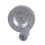 Silver Revolving Handle Wheel for Lathe-Inner diameter 8mm 1