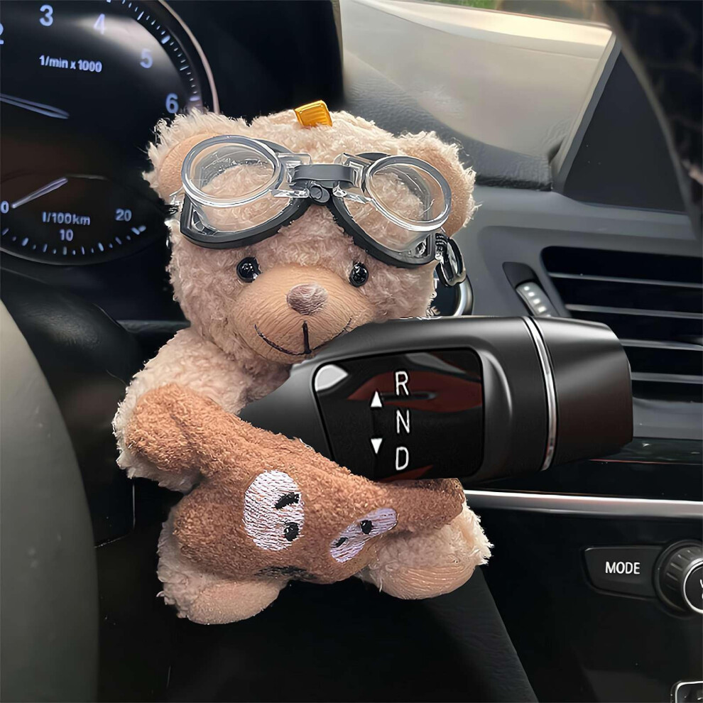 Car Dashboard Decoration Cute Bear Plush Doll For Rearview Mirror Or Wiper Handle, Gift Idea 9426802844610