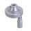Silver Revolving Handle Wheel for Lathe-Inner diameter 8mm 7
