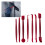 7PCS Car Wrap and Window Tint Tool Kit, Micro Squeegee Set for Vinyl, Precision Edge Finishing (Red) 1