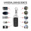 2PCS Garage Door Remote Control Multi Frequency 280-868MHz Universal Garage Remote Control Duplicator Clone 4