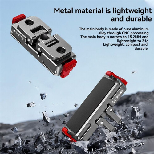 For  Go Ultra Magnetic Quick Release Base Aluminum Alloy Extension Mount Adapter Holder Bracket Accessories 2