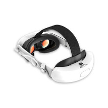 Pressure Relief VR Head Strap BuiltIn 8000mAh Battery, 18W Fast Charging, Quest 3 Compat, One Touch Shrink Adjustment