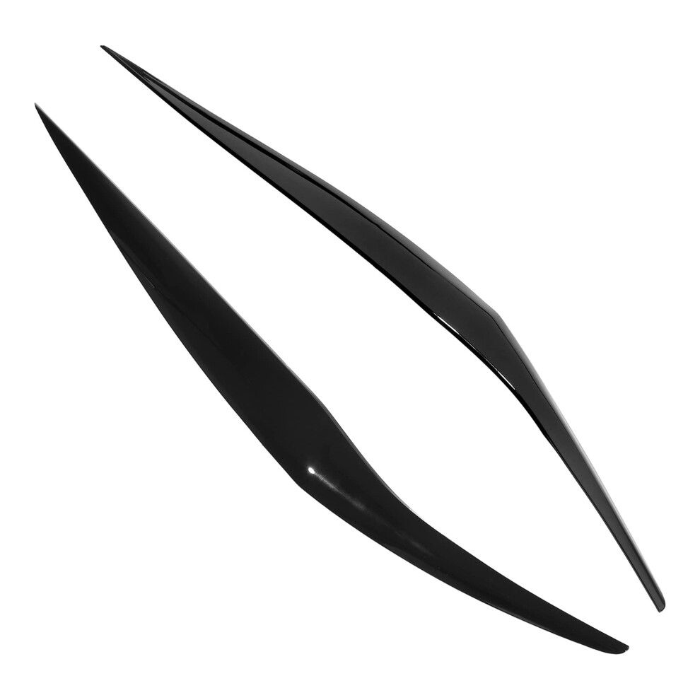 Headlight Eyebrow Trim Carbon Fiber Look Eyelid Cover Stickers For Ford Fiesta 20132016 Black 9001264007133