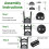 Office Cubicle Shelf Cubicle Storage Organizer Cubicle Accessories Height Adjustable Cubicle Corner Shelf with Hooks 6