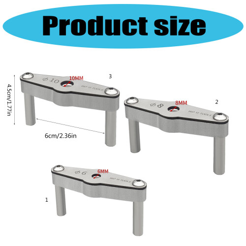 Sturdy Rhomboid Design Punch Locators Hole-6mm diamond position 1