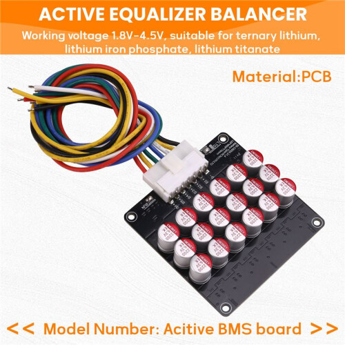 6S Active Equalizer Balancer Lifepo4 / Lipo/ LTO Battery Energy Equalization Capacitor BMS Board 1
