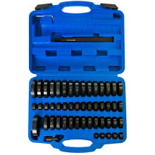 52PCS Bushing Bearing and Seal Driver Set with 50 Interchangeable Discs and RustResistant Build