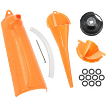 Oil Change Funnel and Filter Wrench Set with Drain Plugs for Mess Motorcycle Service for Harley