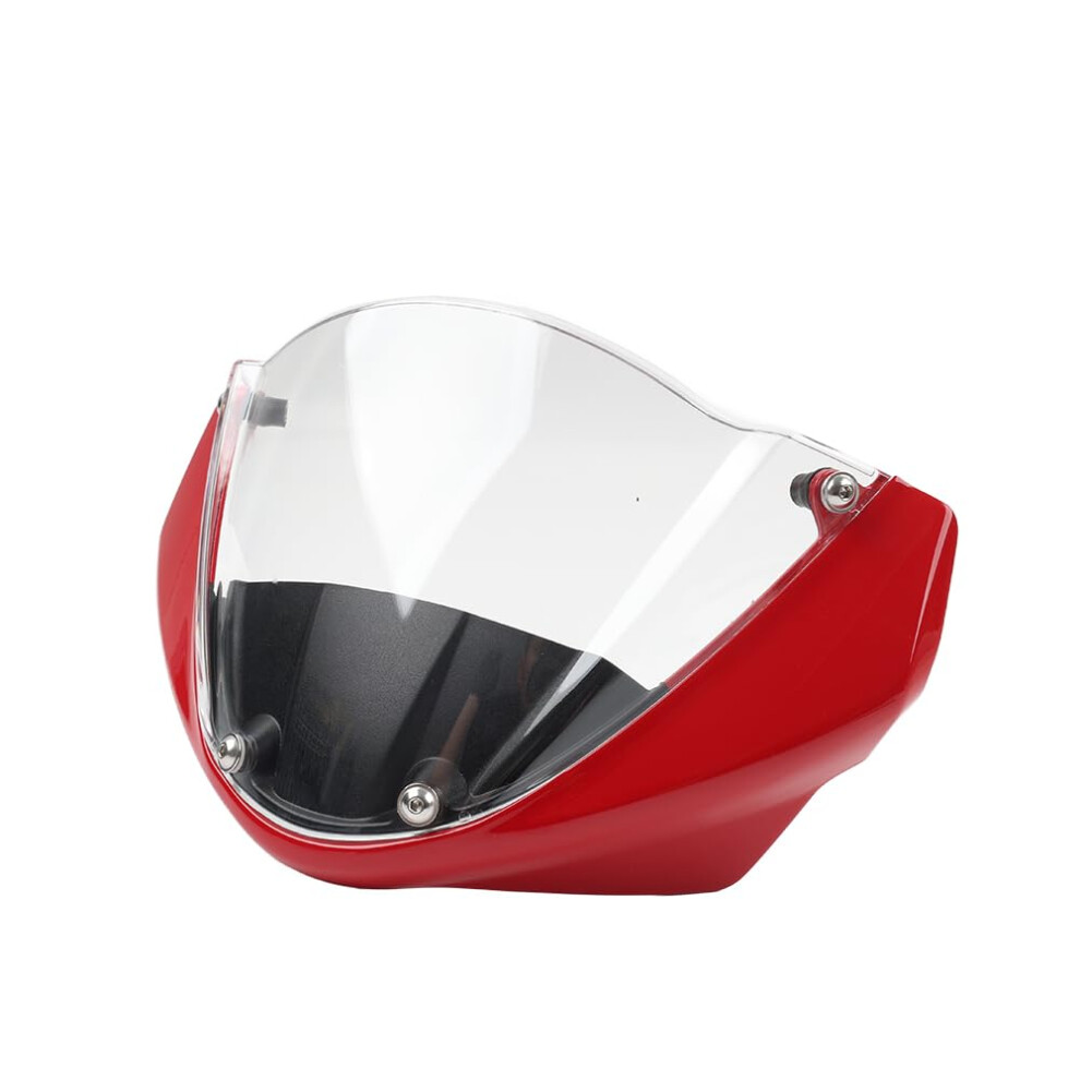 Windshield Sport Fairing And Clear For Ducati Monster 696 795 796 M1100 All Years Red 9001264007911