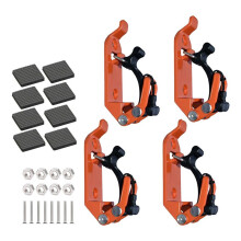 Supporto per Pala per Portapacchi e Parete, Kit di Montaggio con Morsetto nel Gomma , Supporto un Sgancio Rapido per Accessori Auto per Tetto