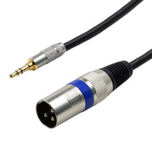 Mini fiches vers câble 3.5mm, adaptateur asymétrique, cordon-1m