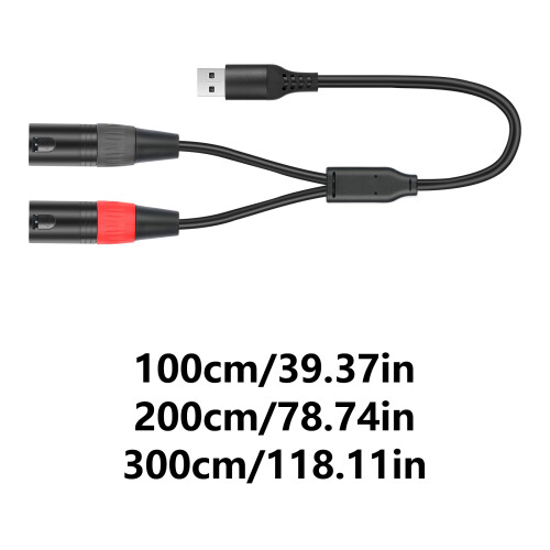 Câble USB vers 3 broches Câble audio stéréo USB vers 3-1m 2