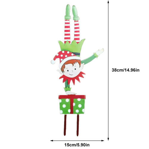 Weihnachtselfen-Gartenstecker, 1