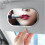 HD Car Sun Visor Makeup Mirror with Wide Viewing Angle and Easy Suction Installation 2