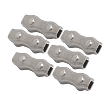 Abrazaderas para cables dúplex Abrazaderas para cables de acero inoxidable Resistente a la corrosión Abrazadera para cables dúplex de 2 postes con
