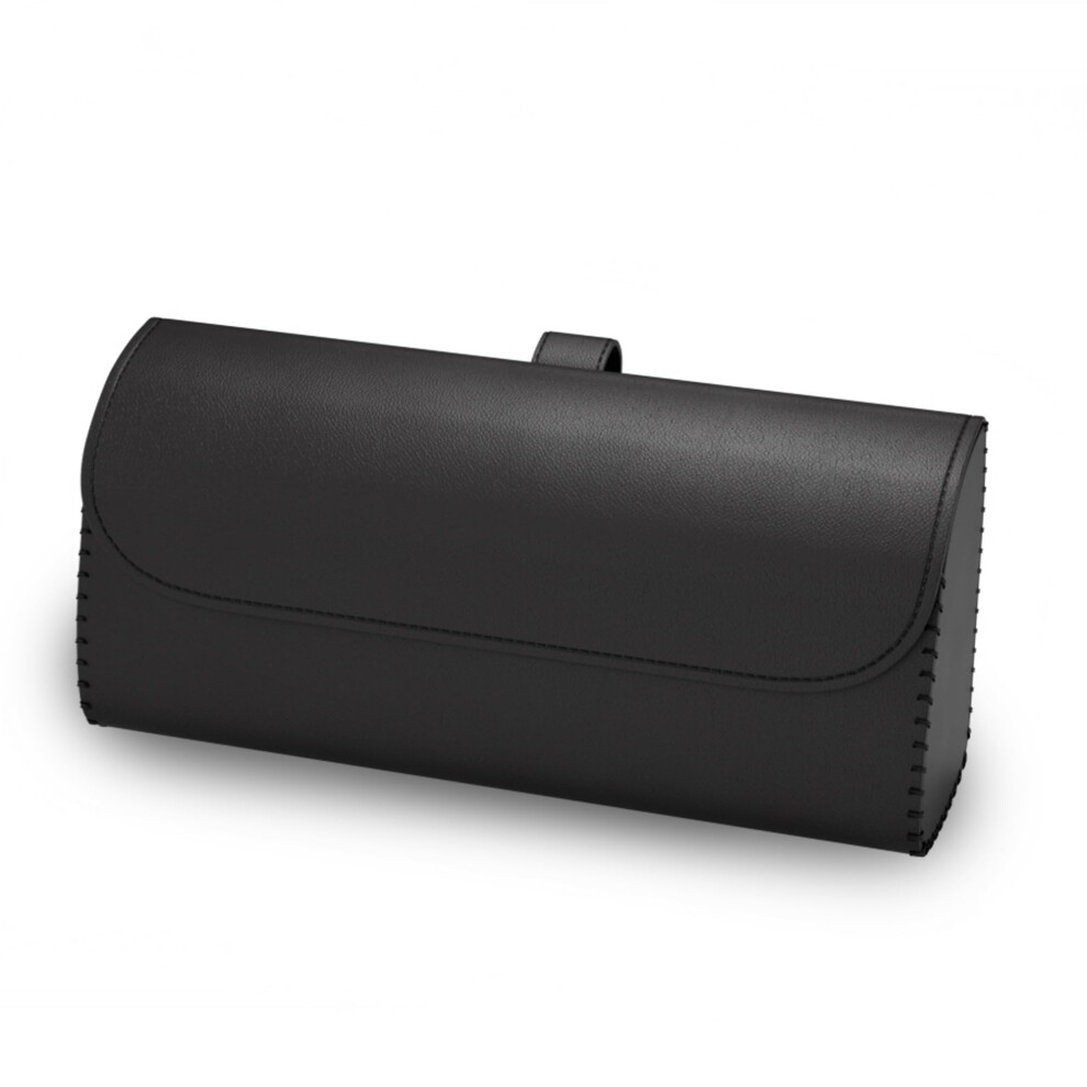 Car Sunglasses Holder Pu Leather Sun Visor Glasses Case With Magnetic Closure And Large Capacity 9001264008338