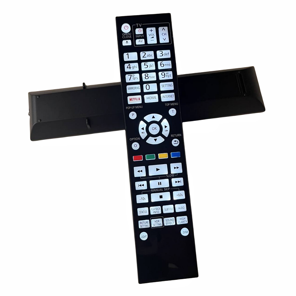 Remote Control Fit For Panasonic Ultra Hd 4K Bluray Disc Player N2qayb001206 N2qayb001147 Dp-Ub820 Dp-Ub824 Dp-Ub820k Dp-Ub820-K 6935161411508