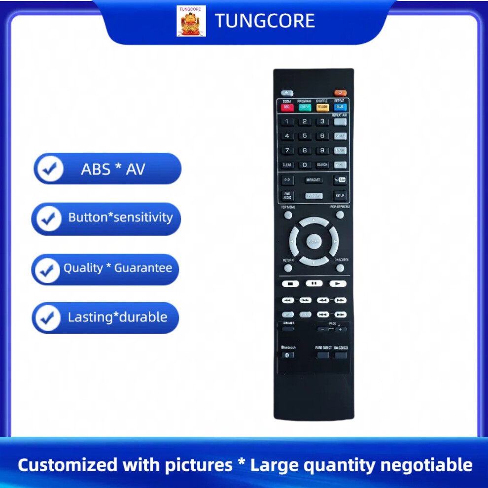 Bdp127 Replacement Remote Control Fir For Yamaha Bd-A1060 Bdp130 Bdp131 Bd-A1040 Bd-S477 Bd-S677 Bdp126 Blu-Ray Dvd Player Red 6935161411393