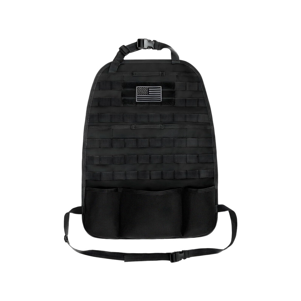 Car Seat Back Organizer Waterproof Tactical Molle Storage Panel With Usa Flag Patch For Suv Truck 9426802845464