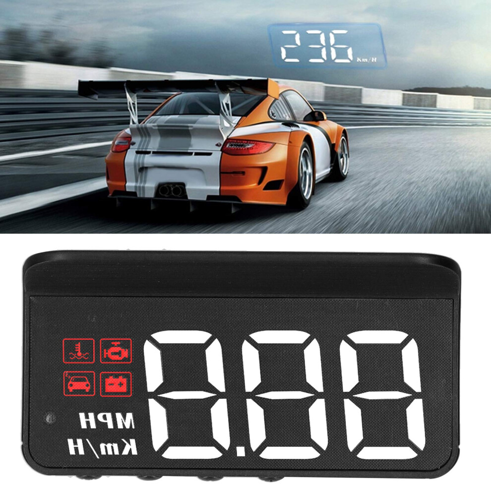 Car Hud Display Obd2 Windshield Speedometer With Adaptive Sensor MultiâFunction And Alarms Light 9426802845723