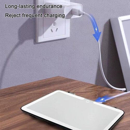 Car Vanity Mirror with Lights, Definition LED Sun Visor Makeup Mirror, Shatterproof White 1
