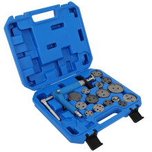 Brake Caliper Wind Back Tool Set with Air Pressure Assist, Dual Rotation, Universal Fit, Carry Case