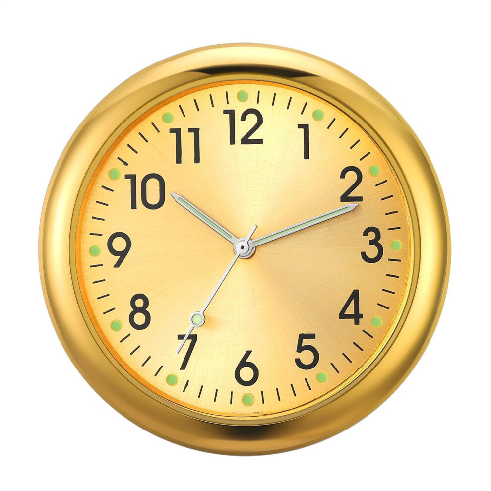 Car Dashboard Clock With Glowing Hands And Scales, Stick On Luminous Analog Clock For Car Light 9001264010393
