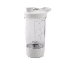 Electric Protein Shaker Bottle 650ml USB Rechargeable BPA Mixer Cup for Gym and Travel White