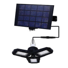 New Solar Pendant Light for Outdoor and Indoor Use, Solar Powered Shed Light with USB Charging and Remote