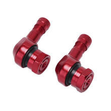 Motorcycle Angle Valve 2Pcs 90Degree Metal Valve Aluminium Alloy With Rubber Seal For Car Motorcycle Bicycle