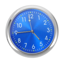 Luminous Car Dashboard Clock with Adhesive Mount, Small Digital Time Display, RustResistant