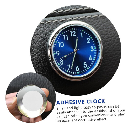 Luminous Car Dashboard Clock with Adhesive Mount, Small Digital Time Display, RustResistant 2