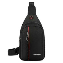 Waterproof Crossbody Bag for Travel, Casual Day Bag for All with Earphone Holes