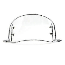 Universal Motorcycle Windscreen and Wind Deflector Suitable for Various Motorbike Models in Clear or Black Color