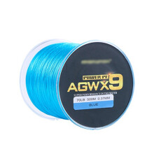Fishing Wire Braided 500M Multicolor PE Line 9 Strands Super Strong 15LB-100LB Durable Fishing Line for Freshwater and Saltwater