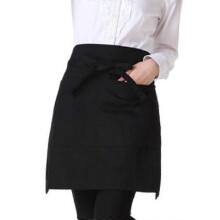 Waist Apron, Server Apron with 4 Pockets, Suitable for Waitress, Money Apron, Waiter Apron, Half Apron with Pockets for Men