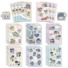 8 Cartoon School Holiday Decoration Stickers DIY Journal Materials Waterproof DIY Phone Case and Luggage Stickers