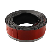 5m Flexible PVC Baseboard Trim Moisture Resistant Wall Molding for Easy Corner Installation S Black
