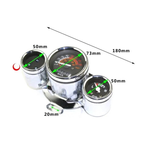 Universal Motorcycle Digital Speedometer Odometer with LCD Tachometer and Gear Indicator 1